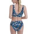 thumbnail image 3 of Xecao Hawaiian Style for Two-Piece Swimsuit for Women - a sporty, high-waisted bathing suit perfect for the beach, parties, or surfing adventures, 3 of 8