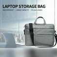 thumbnail image 2 of TFixol Laptop Storage Bag Waterproof Cloth Large Capacity Plush Lining Easy to Carry Wear - resistant Multilayer Protection Grey 14in, 2 of 6