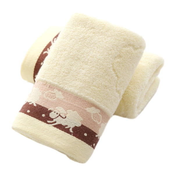 Juego de 2 toallas de mano Laklulu de algodón con estampado, suaves y decorativas para el baño, para lavarse la cara