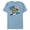 Ocean Blue, variant on Avengers Kawaii Red White and Brave 4th of July - Short Sleeve Blended T-Shirt for Adults - Customized-Black