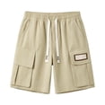 thumbnail image 2 of UACY Shorts for Girls Cotton Bermuda Shorts with Pockets Elastic Waist Knee Length Casual Athletic Walking Shorts, 2 of 6