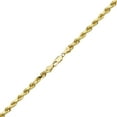 thumbnail image 5 of 14K Yellow Gold Solid Diamond Cut Rope Chain Necklace (1.5mm, 18"), 5 of 6