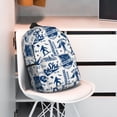 thumbnail image 3 of Lukts Skiing Enthusiast Pattern 15 Inch Student Backpack, Waterproof Laptop Backpack with Adjustable Shoulder Straps, Lightweight Travel, Campus Backpack, Unisex, 3 of 6