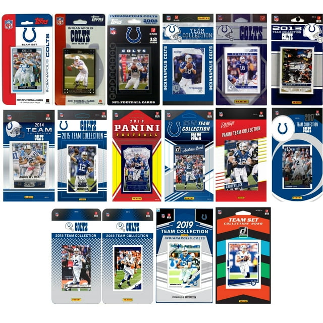 NFL Indianapolis Colts 16 Different Licensed Trading Card Team Sets