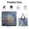 thumbnail image 2 of Dahlia Flower Picnic Blanket Waterproof Outdoor Beach Blanket Hand-held Pad Suitable for Travel, Camping, Beach, Family Gatherings, 2 of 7