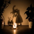 thumbnail image 5 of 100Fens Funny Shadow Candlestick Holder, Halloween Candle Holder Funny Halloween Decorations Bat Shadow Tea Light Scary Tea Light Candle Stands Decorations Fall&nbsp;Decor, 5 of 5