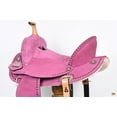 thumbnail image 5 of Hilason Western Horse Flex Tree Barrel Trail In Suede Leather Saddle Pink, 5 of 8