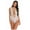 White, variant on Women One Piece Lingerie Lace Bodysuit Deep V Underwear (Large 1-Black)