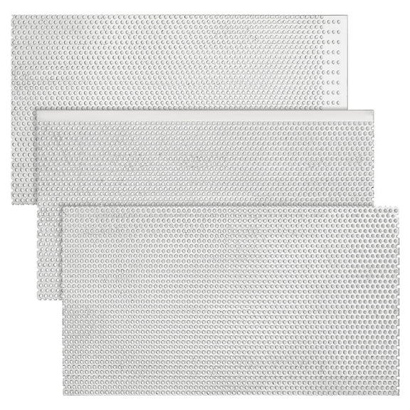3 Pcs Perforated Metal Sheets 1.5mm Hole Mesh Stagger Expanded Sheet 1.5mm Thickness 304 Stainless Steel Preforated Sheet for Ventilation and Fume Filtration 7.9x3.9 inch