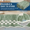 thumbnail image 6 of FairOnly 8'x10'Modern Low Pile Minimalist Large Area Rug Geometric Ruffle Edge Non Slip Washable Mat for Living Room Bedroom,Pea Green, 6 of 7