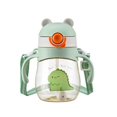thumbnail image 4 of TQEHS Taza con pajita para niños, botella para beber con asa, aprendizaje, 410 ml, portátil, W1B7 P1V2, 4 of 5