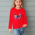 thumbnail image 5 of Bnwani Long Sleeve Toddler Shirts Girls Crew Neck Casual Cute Tops 9 Years, 5 of 5