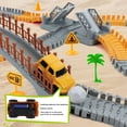 thumbnail image 3 of Set de pista de carreras de construcción TGJH con 2 coches eléctricos, 3 of 7