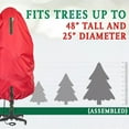 thumbnail image 5 of Vertical Christmas Tree Storage Bag, Protective Cover, Heavy-Duty Fabric for 36x25 Inch Indoor/Outdoor, 5 of 9