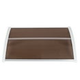 thumbnail image 2 of Tcbosik Outdoor Awning Patio Door Window Cover UV Protection Hollow Sheet Brown-100 x 80cm, 2 of 10