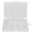 thumbnail image 1 of Contenedor de almacenamiento de rejillas BuyWeek Organizador transparente de 6 rejillas Caja de almacenamiento para manualidades DIY, 1 of 14