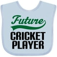 thumbnail image 3 of Inktastic Future Cricket Player Boys Baby Bib, 3 of 4
