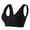 #0287-Black, variant on Womens Front Closure Seamless Sports Bra High Support Wireless Wide Strap Breathable Post Surgery Bra for Gym Yoga Daily Wear