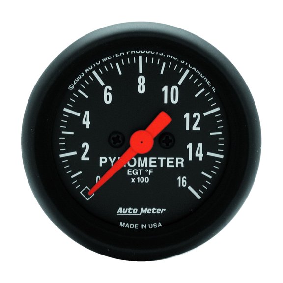 AUTO METER 2654 FSE Z-SERIES 2IN E.G.T. KIT, 0-1600`F