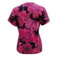 thumbnail image 4 of Pntutb moda mujer casual suelto estampado floral o-cuello manga corta camiseta blusa Pntutb Pntutb-8174, 4 of 5