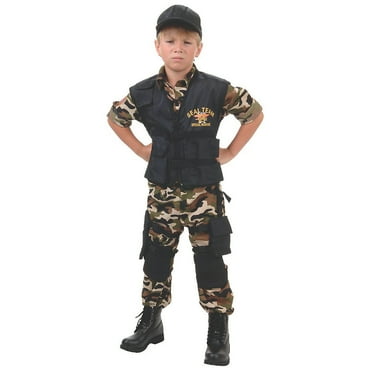 Underwraps Kids' Seal Team Costume - Size 10-12