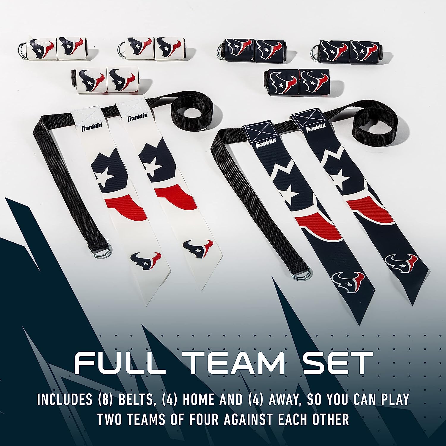 Franklin Sports NFL Houston Texans Youth Flag Football Set - image 2 of 8