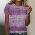 thumbnail image 1 of Fiudx Ofertas Flash Del Día Solo En Línea Camiseta de Manga Corta con Cuello Redondo y Estampado Retro para Mujer, 1 of 4