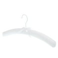 thumbnail image 4 of Yunhgft Linen Padded Clothes Hanger Satin Bow Shoulder Shaper Hanger White, 4 of 9