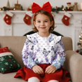 thumbnail image 4 of Xoenoiee Butterfly Bow Lavender Print Girl's Long Sleeve Crewneck Sweatshirts Toddler Graphic Shirts Top Drop Shoulder Sweater Top Ruffle Pullover Tops T Shirt, Size 4-5 Years, 4 of 7