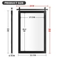 thumbnail image 6 of PAIHOME 24"x36" Black Farmhouse Mirror for Bathroom, Wood Framed Rectangle Bathroom Mirror, Anti-Rust, Hangs Horizontally and Vertically for Vanity, 6 of 7