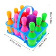 thumbnail image 2 of OULII Circus Games Kids Bowling Set Multi-Colored Hand-Eye Coordination For Families 1 Set, 2 of 8