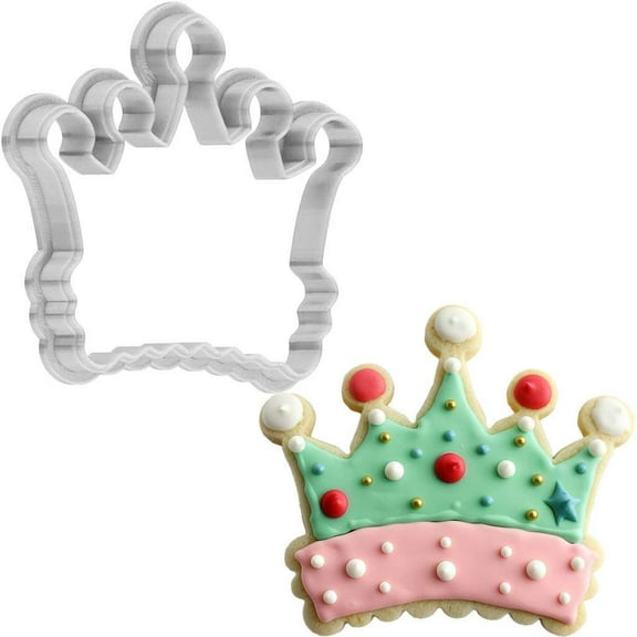 Christmas Crown Cookie Cutter 4 Inch Made in USA by WONDERTORY