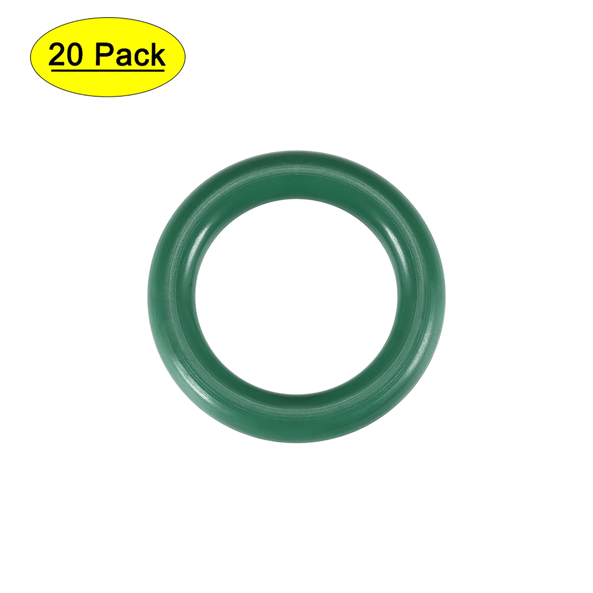 Uxcell 20mm OD 13mm ID 3.5mm Width Seal Fluorine Rubber ORings Green