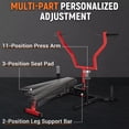 thumbnail image 4 of Eastvita Home Gym Chest Press Machine - 450LBS Max Weight Bench Press Machine with Independent Converging Arms Adjustable Flat Incline Bench for Chest Ab Workouts Upper Chest Equ, 4 of 6