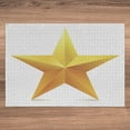 thumbnail image 3 of Ambesonne Yellow Jigsaw Puzzle, Single Yellow Ombre Star, Heirloom-Quality Fun Activity for Family Durable Cardboard, 1000 pcs, Yellow White, 3 of 5