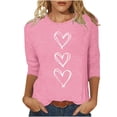 thumbnail image 2 of EchfiProm Womens Valentines Day Shirts Graphic Tees Cute Plus Size Valentine Funny Tops for Women Love Heart, 2 of 5