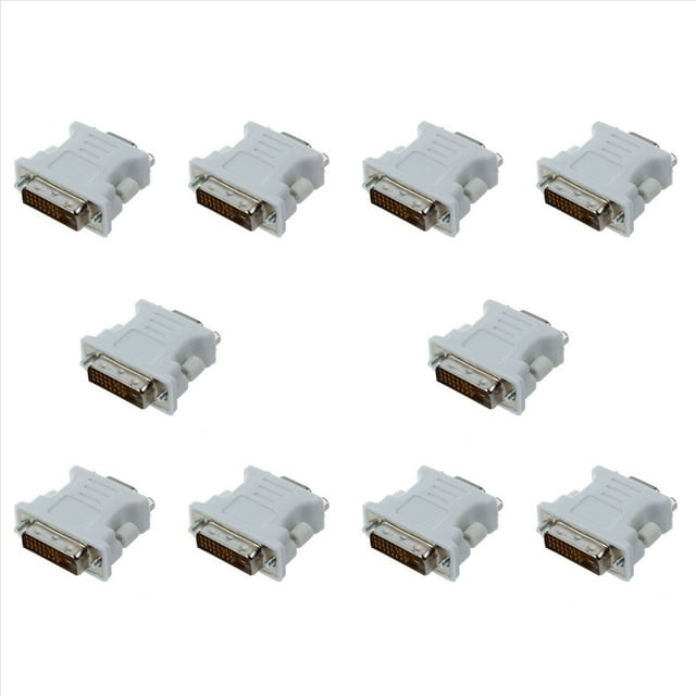 10X Semoic Adaptador DVI Macho (DVI - D 24 1) A VGa Hembra (15 Pines)