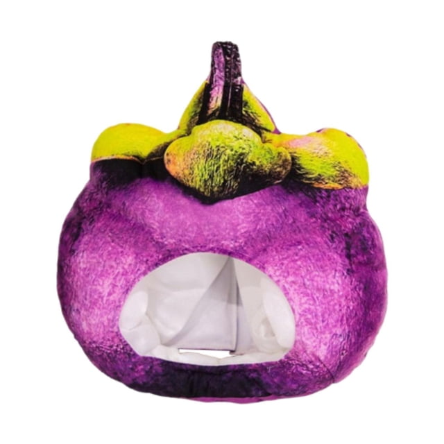 Mangosteen Tirthgear Funny fruts Hat novedad Regalos cómodos para niños para adultos para la fiesta de Halloween Cumpleaños de vacaciones de Pascua