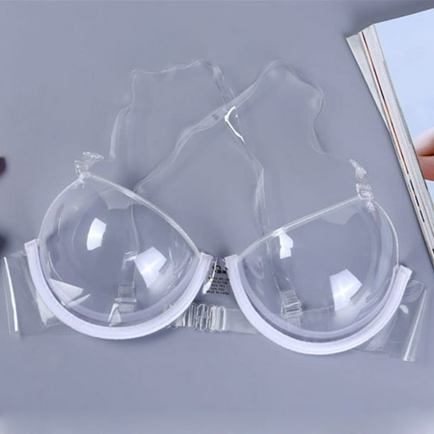 Limited Time Deals! Cotton Underwear For Women Transparent Clear Bra  Invisible Strap Plastic Bra Disposable Underwear Bra 