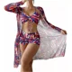 thumbnail image 1 of Juego De Traje De Baño Bikini Para Mujer Con Abrigo 3 Piezas, 1 of 5