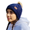 Blue, variant on Kéviji Premium Women's Winter Knitted Beanie Hat with Faux Fur Pom Warm Knit Skull Cap Beanie for Women