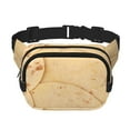 thumbnail image 1 of Fotbe taco tortilla Cangurera Cuadrada con Estampado de Doble Capa, Bolsa de Cintura Ajustable Mini para Hombres y Mujeres, 1 of 9