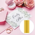 thumbnail image 4 of Uxcell 12 Inch x 4.7 Inch Hot Foil Paper 100 Pcs Toner Reactive Foil Hot Stamping Foil by Laser Printer for Scrapbooking Craft Card Making Album Decoration, Gold, 4 of 6
