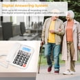 thumbnail image 5 of Expandable Corded/Cordless Phone System with Answering Machine, Big Button Senior Phone with Caller ID/Call Blocking & Handset/Amplified Speakerphones, Landline Business Telephones, White, 5 of 14
