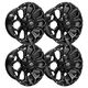 thumbnail image 1 of Rines Matt Black Flow Form 17 5X127 Jeep, Cherokee, 1 of 2