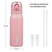 BJPKPK 25oz Stainless Steel Water Bottle with Straw, Insulated Water Bottle, Cosmos