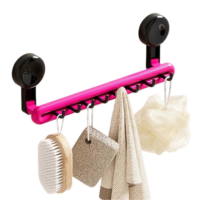 Plastic Hanging Towel Holder Multifunctional Bathroom Storage Hanger for Washroom Toilet
