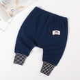 thumbnail image 2 of Odeerbi 6M-4Y Toddler Boys Girls Cotton Bloomers Diaper Cover Pants Cute Drop Crotch Pants Striped Casual Ankle Pants, 2 of 4