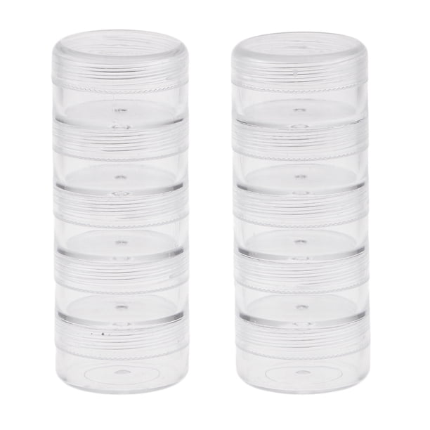10 unidades de cajas apilables Sunnimix organizador de muestras 95x36mm