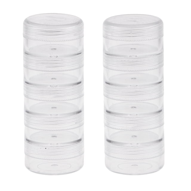 10 unidades de cajas apilables Sunnimix organizador de muestras 95x36mm